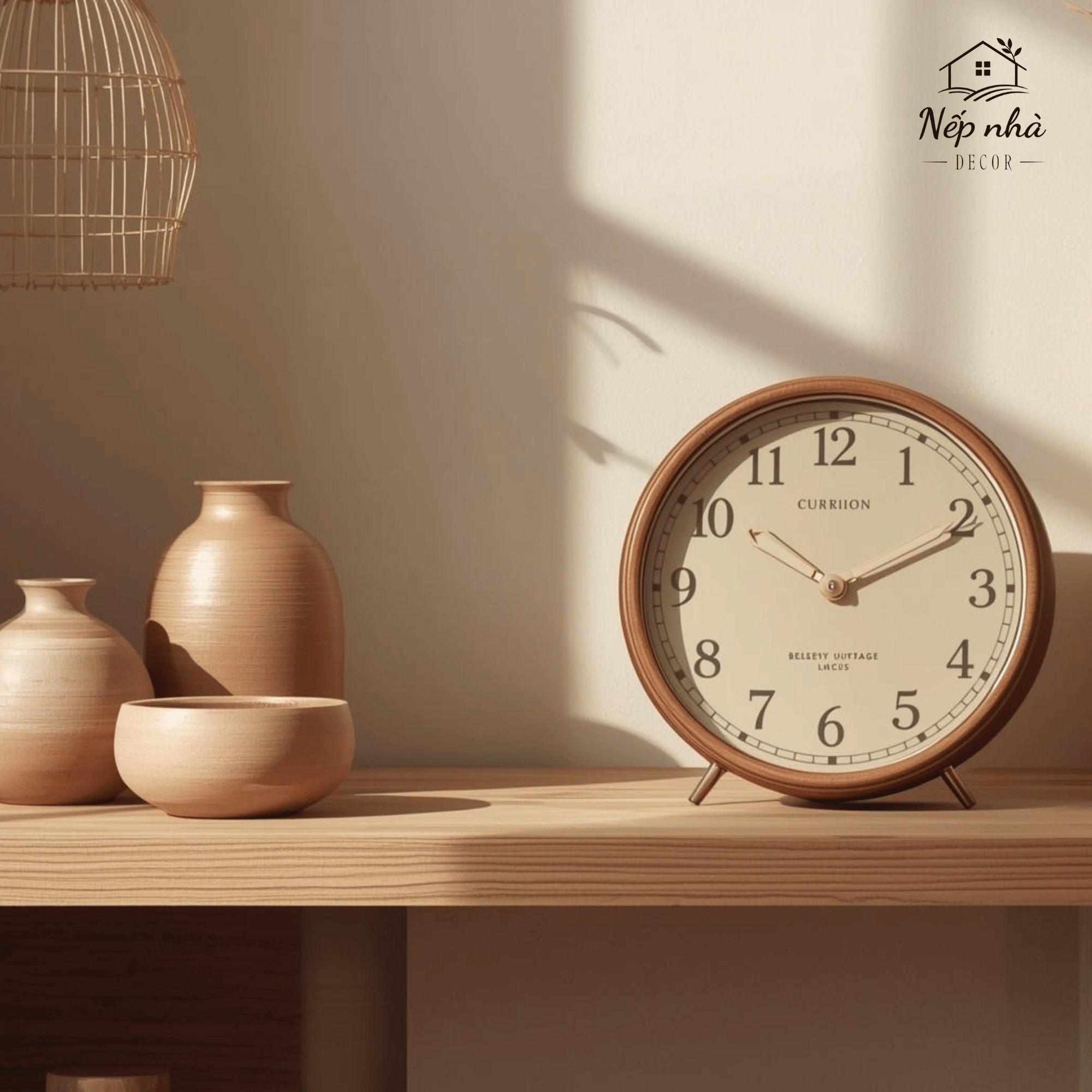 Đồng hồ để bàn tối giản – Đồng hồ để bàn decor hiện đại - Ảnh 8